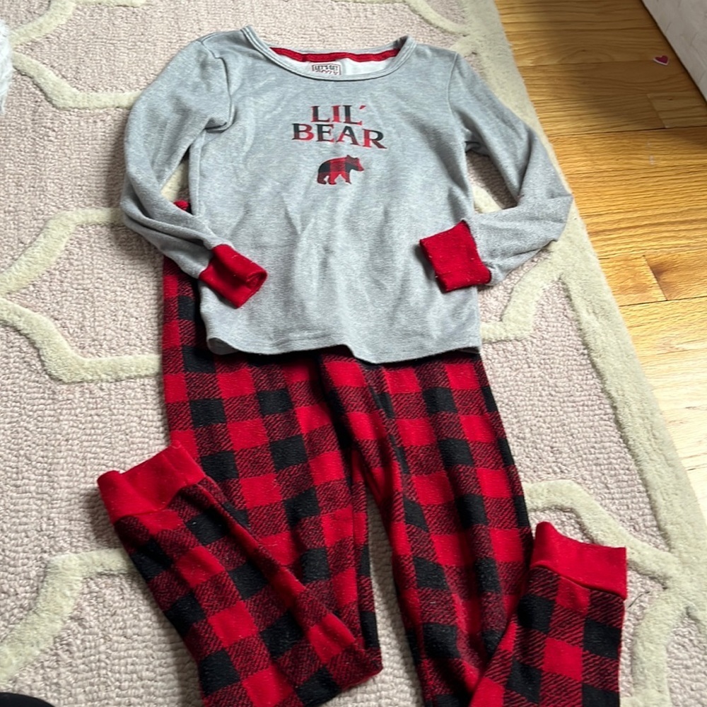 Plaid pajama set